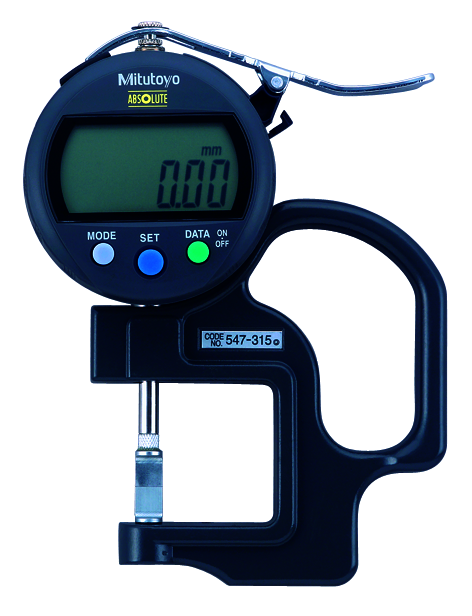 Mitutoyo ABSOLUTE Digimatic gyors-vastagságmérő késél mérőfejjel, IP42, 0-10 mm, 0.01 mm (547-315) termék fő termékképe