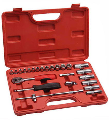 JeTech SK1/4-25SP 1/4"-os 6-lapú dugókulcs készlet, metrikus méret, 25 darabos termék fő termékképe