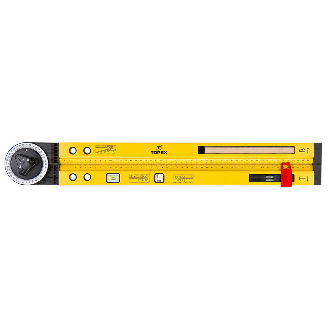 Topex 30C321 szögmérő 2 libellával, 500 x 500 mm termék fő termékképe