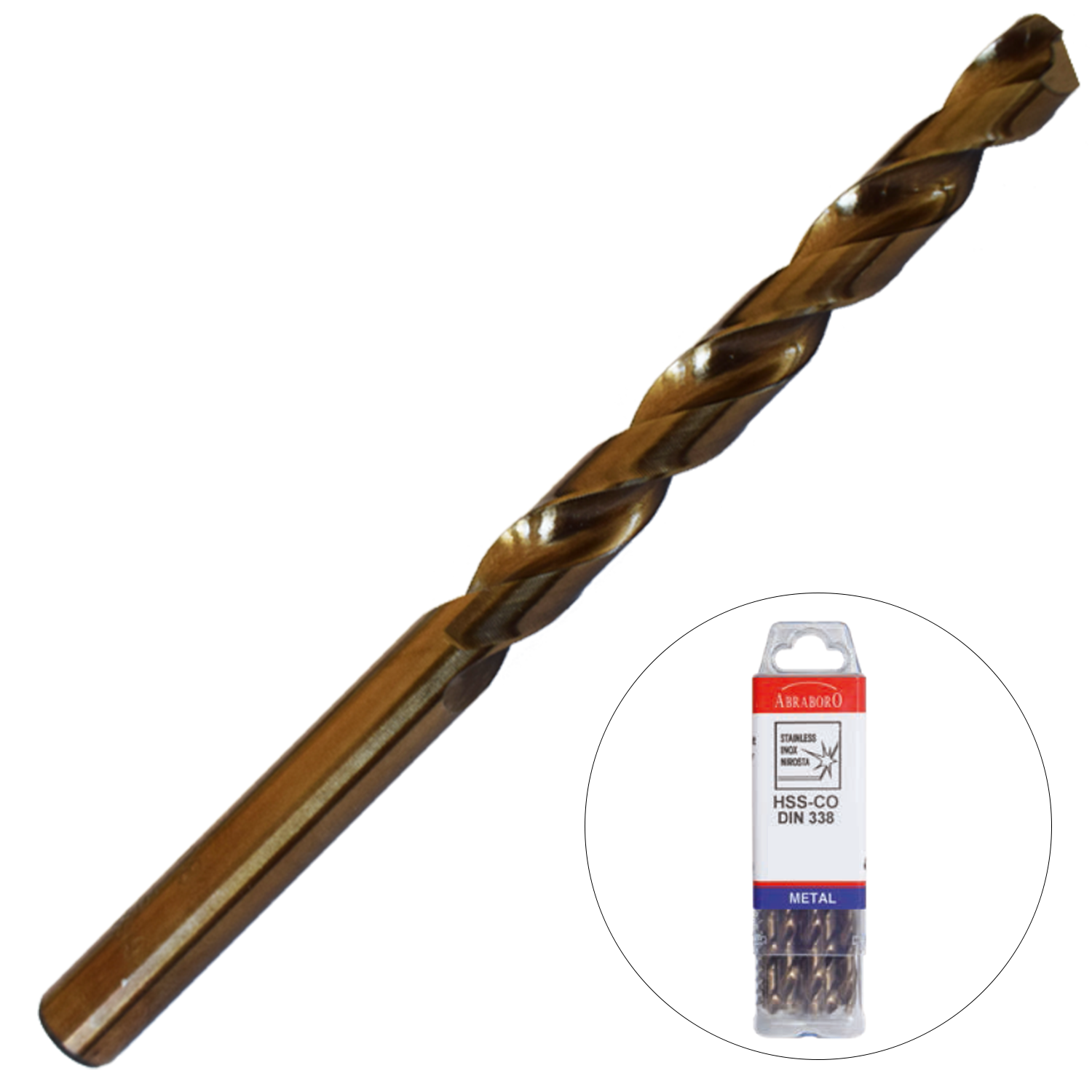 Abraboro 1.4 x 40 / 18 mm HSS-Co fémcsigafúró X-Pack, 10 db/csomag termék fő termékképe