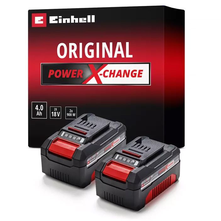 EINHELL 18V 4,0 Ah Power-X-Change Twinpack akkumulátor, 2 db/csomag termék fő termékképe