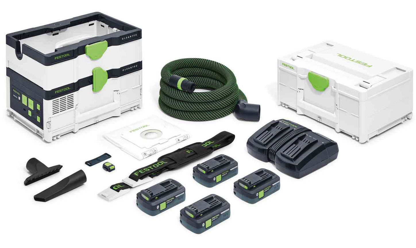 Festool CLEANTEC CTLC SYS HPC 4,0 I-Plus akkus mobil elszívó (4 x 4.0 Ah Li-ion akkuval) termék fő termékképe