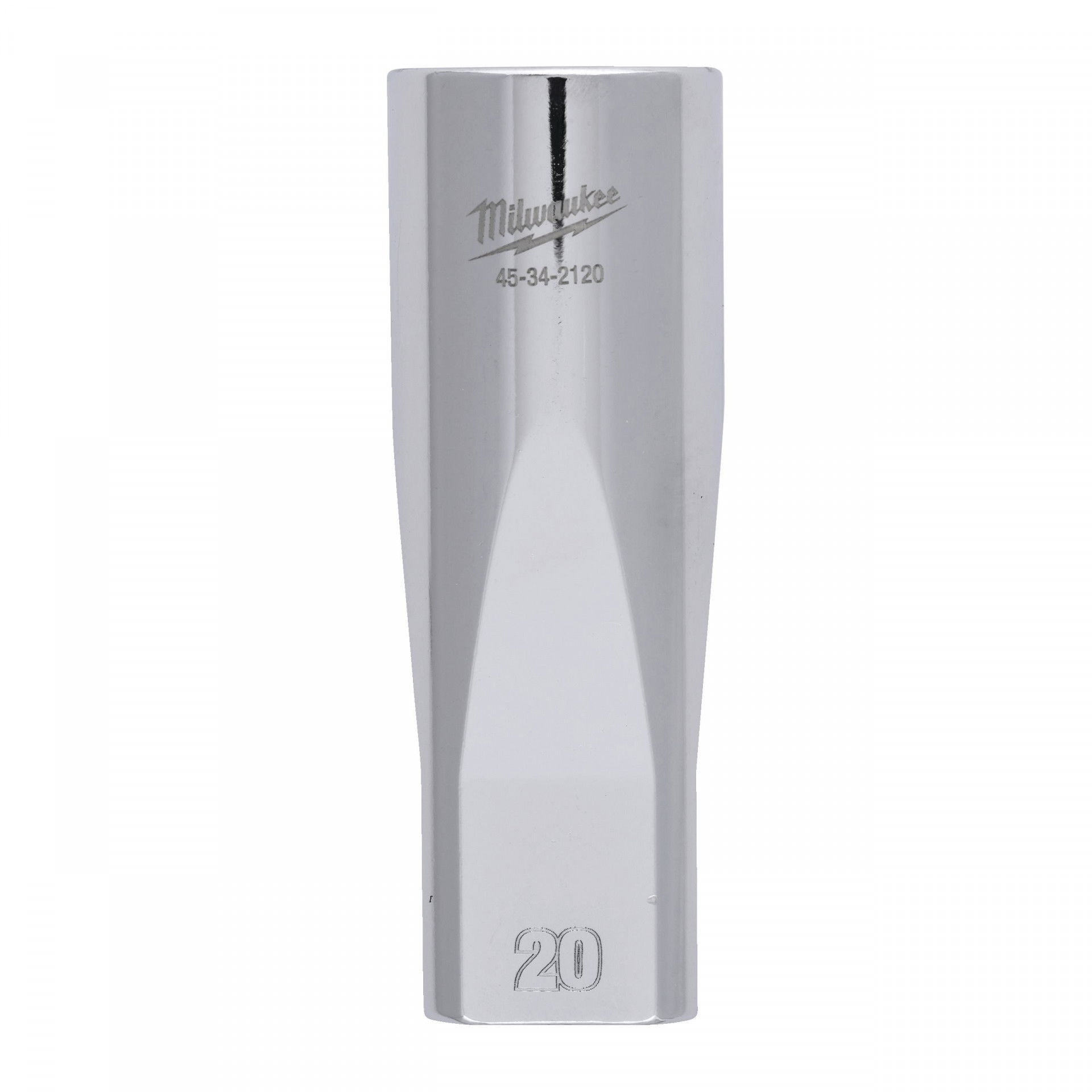 Milwaukee FOUR FLAT™ oldalú 1/2"-os dugókulcs fej, hosszú, 6-lapú, 20 mm termék fő termékképe