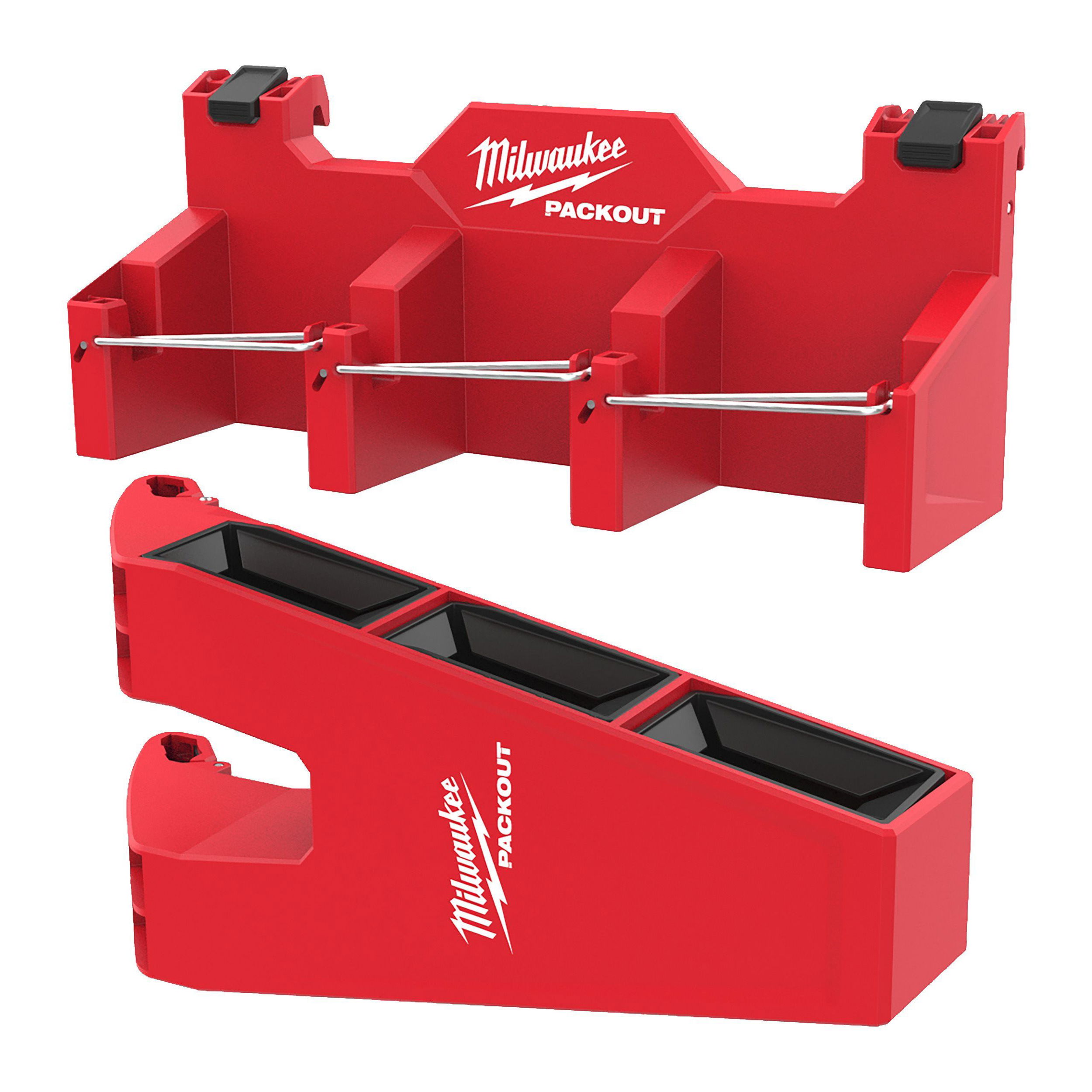 Milwaukee PACKOUT™ oldalsó 3-fakkos tároló szett hosszú eszközökhöz termék fő termékképe