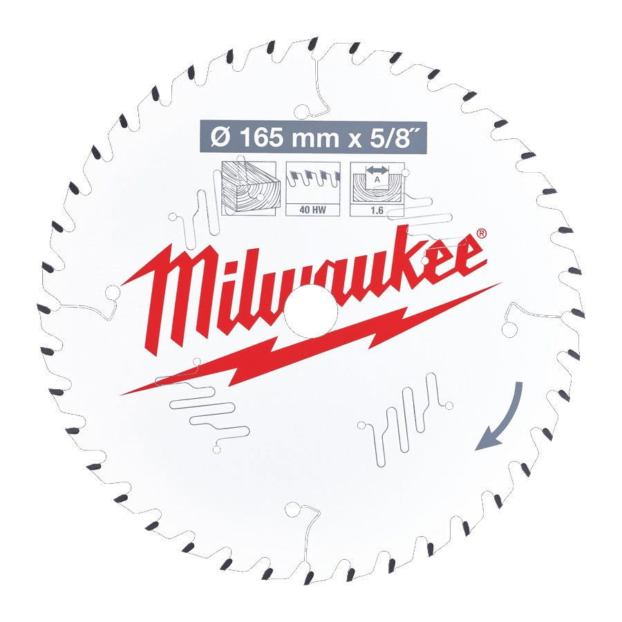 Milwaukee CSB P W körfűrészlap 165/15.87/40ATB termék fő termékképe