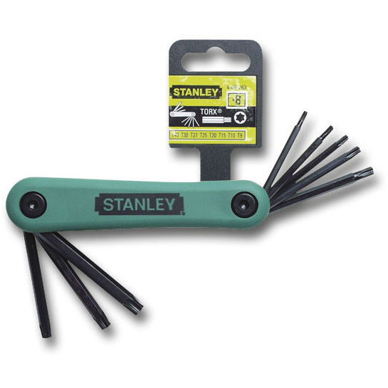 Stanley 4-69-263 összecsukható torxkulcs készlet, 8 részes termék fő termékképe