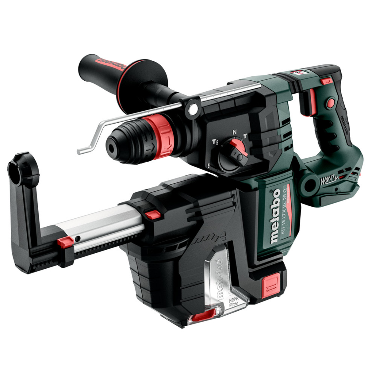 METABO KH 18 LTX BL 28 Q SET ISA akkumulátoros SDS-plus kombikalapács (akku és töltő nélkül, metaBOX kofferben) + beépített porelszívás termék fő termékképe