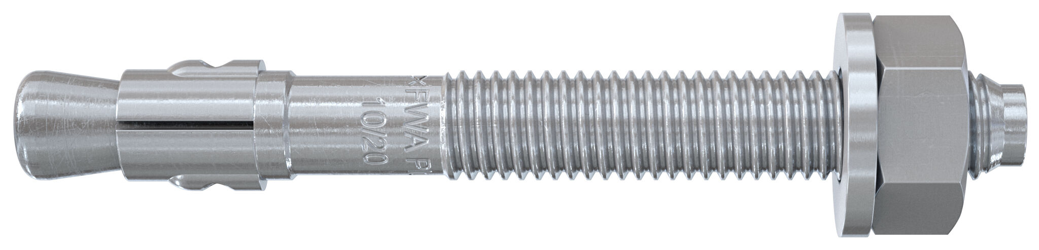 Fischer FWA Plus 10/20 zp horganyzott acél alapcsavar, 50 db/csomag termék fő termékképe