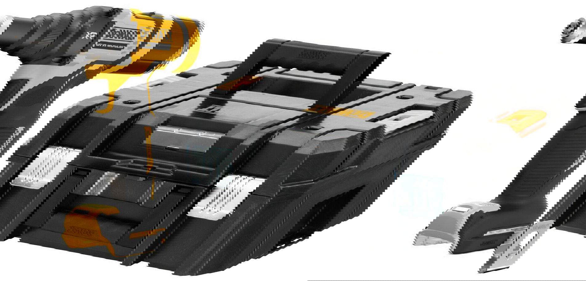 Dewalt DCF403NT szénkefe nélküli akkus popszegecshúzó (akku és töltő nélkül, TSTAK kofferben) termék fő termékképe